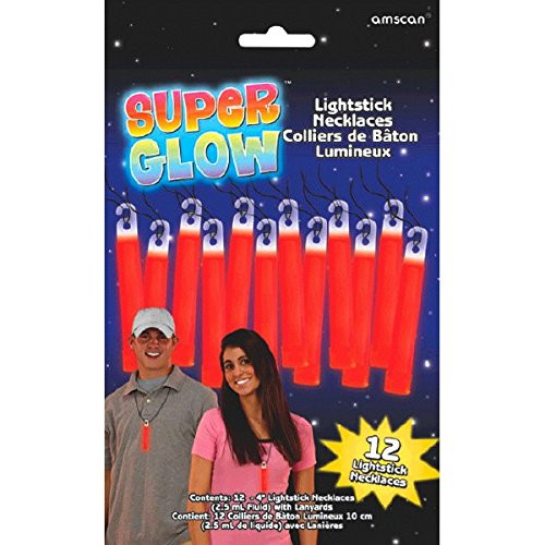 Amscan Red Glow Stick Value Pack, 12 Ct. | Party Accessory