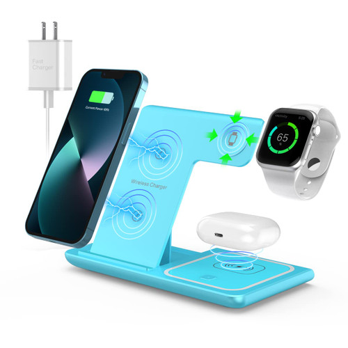 Wireless Charger,ANYLINCON 3 in 1 Wireless Charger Station for Apple iPhone/iWatch/Airpods,iPhone15,14, 13,12,11 (Pro, Pro Max)/XS/XR/XS/X/8(Plus),iWatch 7/6/SE/5/4/3/2,AirPods 3/2/pro
