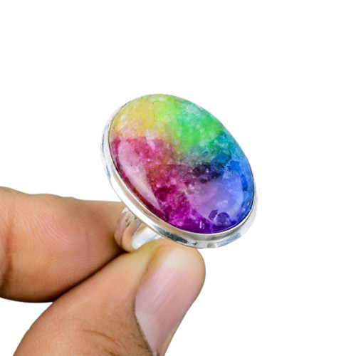 Rainbow Solar Quartz Ring, 925 Silver Ring, Adjust Able Rings, Delicate Silver Ring, Handmade Silver Ring, Stacking Silver Ring, Quartz Silver Ring, Artisan Jewelry For Women, Engagement Gift Rainbow Solar Quartz Ring, 925 Silver Ring, Adjust Able Rings, Delicate Silver Ring, Handmade Silver Ring, Stacking Silver Ring, Quartz Silver Ring, Artisan Jewelry For Women, Engagement Gift