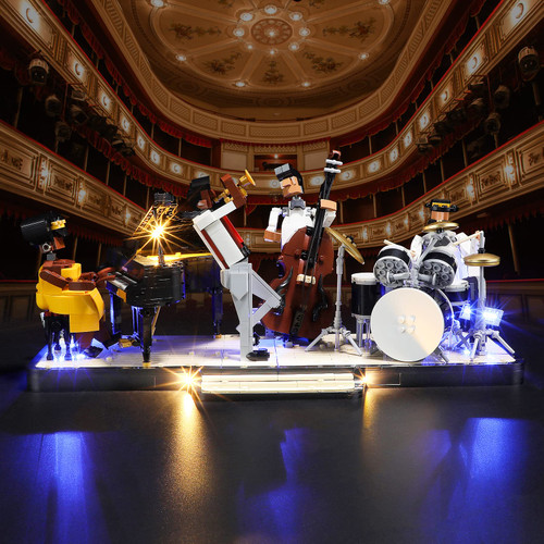 Vaodest LED Light for Lego 21334 Jazz Quartet Set,Design and Configuration Compatible with Model 21334(LED Light Only, Not Building Block Kit)