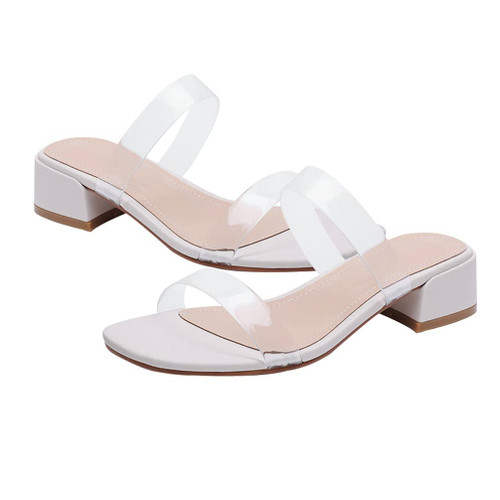 Holibanna Womens Sandals Womens Flat Sandals On Clear Sandals Open Toe Chunky Summer Sandals Slides Flat Low Sandals Shoes Apricot Size 7. 5US 5UK 38. 5EU Womens Beach Sandals Womens Slippers