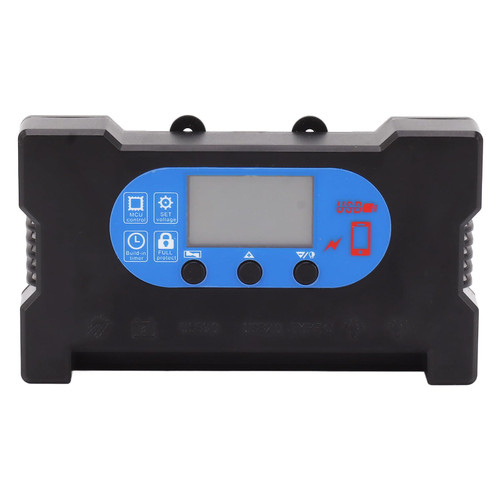 Solar Control Dual USB Type C DC Fast Charging Solar Charge Discharge Controller Solar Panel Controller for Solar Panels (80A)