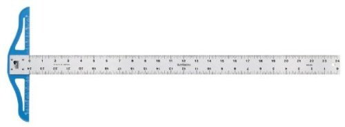 Lightweight Aluminum T-Square Ruler Size: 12"