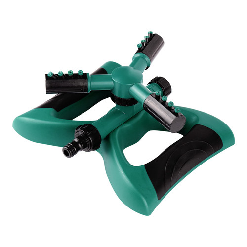 Linkidea Garden Sprinkler, Automatic 360 Degree Rotating Lawn Sprinkler, Yard Sprinkler System, Oscillating Sprinkler Watering Sprayer Easy Hose Connection for Garden and Lawn Irrigation (Green)