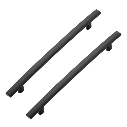Ravinte Decor 15 Pack Cabinet Handles 6.25" Hole Center - Curved Cabinet Pulls Black Drawer Pulls for Kitchen Cabinet Cupboard Solid Pulls for Dresser Drawer Arch Cabinet Hardware