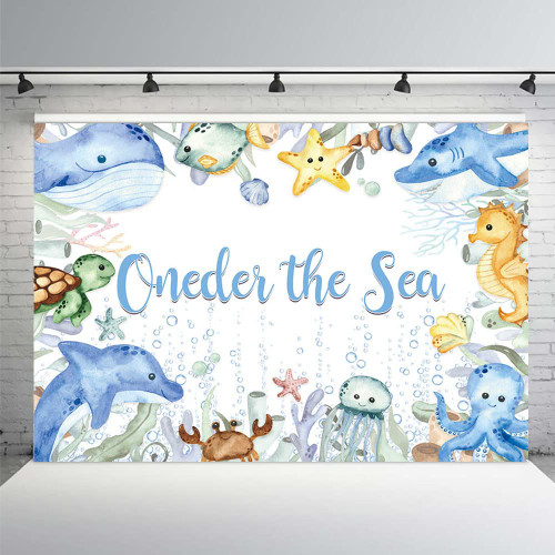 MEHOFOND Oneder The Sea First Birthday Backdrop Under The Sea Happy Birthday Photography Background Ocean Theme Boys 1st Birthday Party Decorations Supplies Photo Booth Props 7x5ft MEHOFOND Oneder The Sea First Birthday Backdrop Under The Sea Happy Birthday Photography Background Ocean Theme Boys 1st Birthday Party Decorations Supplies Photo Booth Props 7x5ft