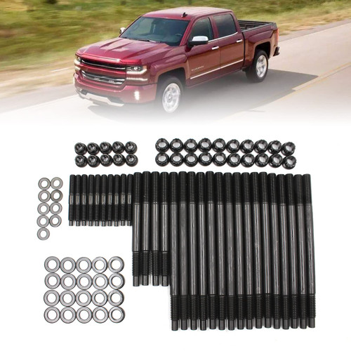 YZQPNB Cylinder Gasket Head Stud Bolt Kit Compatible with 1997-2003 Chevy LS1 LQ9 LS6 4.8L 5.3L 5.7L 6.0L Engines Replace 279.1023