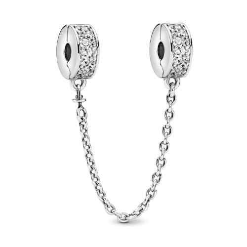 Clear Clip Safety Chain Charm 925 Sterling Silver Pendant,Girl Jewelry Beads Gifts for Women Bracelet&Necklace Clear Clip Safety Chain Charm 925 Sterling Silver Pendant,Girl Jewelry Beads Gifts for Women Bracelet&Necklace
