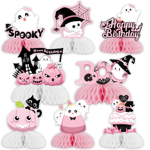 Halloween Honeycomb Centerpieces Pink Halloween Table Decorations for Birthday Party Ghost Spooky Honeycomb Pumpkin Ghost Bat Witch Table Toppers for Girls 1st 2nd 3rd Halloween Birthday Party Halloween Honeycomb Centerpieces Pink Halloween Table Decorations for Birthday Party Ghost Spooky Honeycomb Pumpkin Ghost Bat Witch Table Toppers for Girls 1st 2nd 3rd Halloween Birthday Party