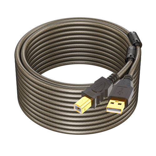 GOSYSONG Printer Cable 25ft, USB 2.0 USB A to B Printer Cord, USB 2.0 Type B Printer Cable,Printer USB Cable