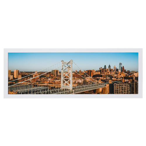 HOMESEVEN 8x24 Frame, 8x24 Panoramic Picture Frame, Solid Wood Poster Frame-Horizontal and Vertical Wall Hanging for Home, Exhibition, Caffe(Black)