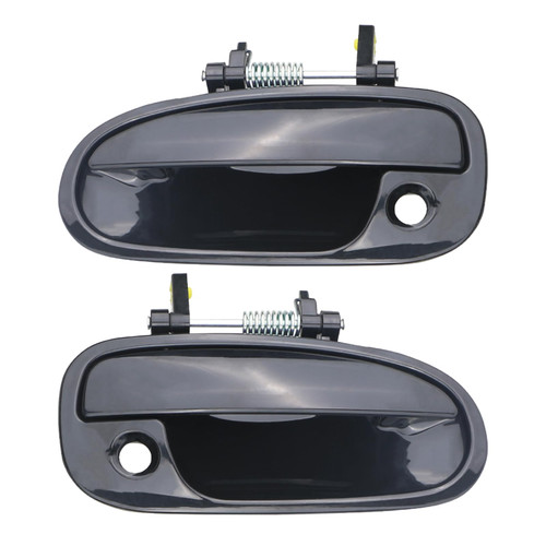 Osompar Exterior Door Handle Front Driver and Passenger Side w/Keyhole 2PCS Compatible with 1996-2000 Honda Civic Replaces 72180S00004 72140S00004