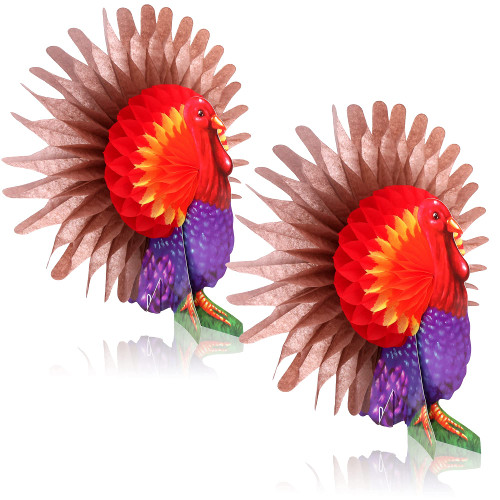 KatchOn, Thanksgiving Paper Turkey Centerpiece - Pack of 2 | Honeycomb Turkey Centerpieces for Tables | Happy Thanksgiving Decorations | Paper Turkey Decorations | Thanksgiving Table Decorations KatchOn, Thanksgiving Paper Turkey Centerpiece - Pack of 2 | Honeycomb Turkey Centerpieces for Tables | Happy Thanksgiving Decorations | Paper Turkey Decorations | Thanksgiving Table Decorations