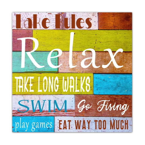 Alioyoit Farmhouse Style Wooden Pallet Sign Lake Rules Sign for Lake House Rustic Wood Sign Wood Hanging Sign Hook Included Distressed Look Wood Hanging Decor Wall Decor for Desk Cabin Alioyoit Farmhouse Style Wooden Pallet Sign Lake Rules Sign for Lake House Rustic Wood Sign Wood Hanging Sign Hook Included Distressed Look Wood Hanging Decor Wall Decor for Desk Cabin