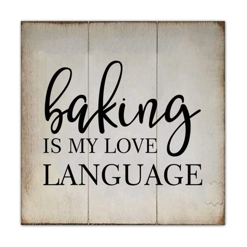 Alioyoit Wood Pallet Sign Plaque Baking is My Love Language Countryside Wood Pallet Sign Plaque with Sayings Quote Wood Plank Hanging Sign Hanger Included Motivational Wall Art Decor for Yard Desk Alioyoit Wood Pallet Sign Plaque Baking is My Love Language Countryside Wood Pallet Sign Plaque with Sayings Quote Wood Plank Hanging Sign Hanger Included Motivational Wall Art Decor for Yard Desk