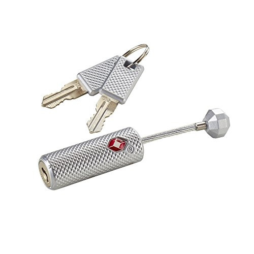Lewis N Clark Travelsentry Piston Key Lock, Silver
