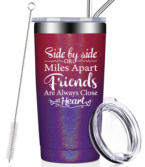 Fufandi Gifts for Best Friend - Best Friend Birthday Gifts - Best Friend Christmas Gift - Friendship Gifts for Friends Female, Farewell Gifts for Friends - Friend Tumbler Cup