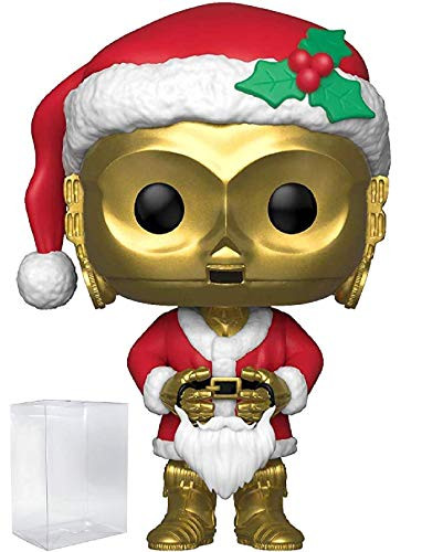 Funko Pop! Star Wars: Holiday - C-3PO as Santa Clause Vinyl Figure (Includes Pop Box Protector Case)
