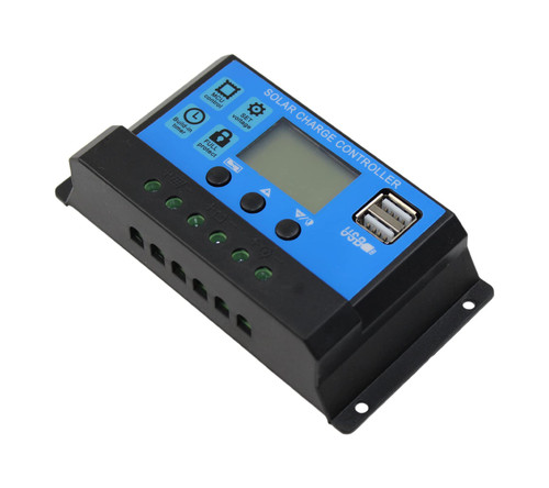DIGISHUO 10A PWM Solar Charge Controller with LCD Display Dual USB Multiple Load Control Modes,New Mppt Technical Maximum Charging Current