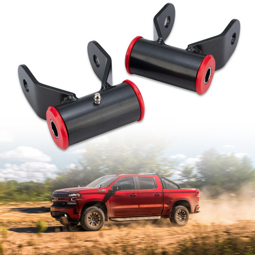 Suspension Rear Lift Shackles, 1.5" Leaf Spring Drop Shackle Kit fit for 1988-2018 Chevy Silverado 1500 & GMC Sierra 1500 2wd/4wd Replaces 710515