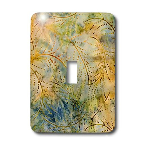 3dRose LLC lsp_80269_1 Gold Blue N Green Tye Dye Leaves Single Toggle Switch 3dRose LLC lsp_80269_1 Gold Blue N Green Tye Dye Leaves Single Toggle Switch