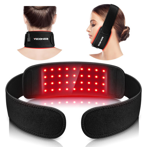 Red Light Therapy Belt for Neck, Near Infrared Light Therapy Belt Wearable Infrared Neck Wrap with Timer Infrared Belt for Chin Firming and Pain Relief Body Neck Hand Wrist Legs Gift for Women Men Red Light Therapy Belt for Neck, Near Infrared Light Therapy Belt Wearable Infrared Neck Wrap with Timer Infrared Belt for Chin Firming and Pain Relief Body Neck Hand Wrist Legs Gift for Women Men