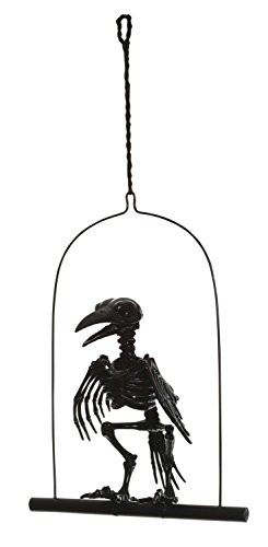 Crazy Bonez Perched Skeleton Crow