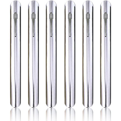 Table Crumber for Servers, 6PCS Crumbers for Servers, Crumb Scraper with Pocket Clip Crumb Sweeper for Tablecloth, Aluminum Construction Bread Crumb Sweeper for Restaurants Waiters Tool Accessories