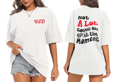Not A Lot Going On at The Moment Shirt Women's Country Music T-Shirt Nashville Country Concert Outfits for Women Creamy White