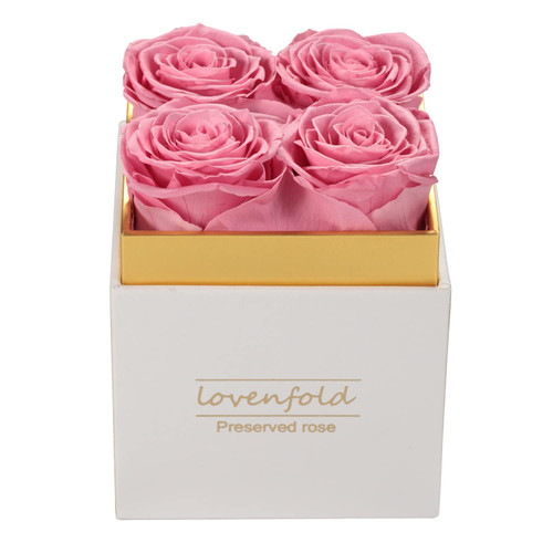 lovenfold Preserved Rose in a Box, Real Rose Flowers, Forever Roses That Last 3 Years Flowers for Delivery Prime Gifts for Her:Mother's Day Birthday Valentine's Day Anniversary(Sweet Pink Rose)