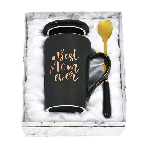Gifts for Mom - Best Mom Ever Coffee Mug - Best Mom Mother Gifts - Mothers Day Christmas Gift from Daughter Son - Women Mom Gifts for Mom Mother - Mom Mug Cup 14Oz with Gift Box Packing Spoon Black Gifts for Mom - Best Mom Ever Coffee Mug - Best Mom Mother Gifts - Mothers Day Christmas Gift from Daughter Son - Women Mom Gifts for Mom Mother - Mom Mug Cup 14Oz with Gift Box Packing Spoon Black
