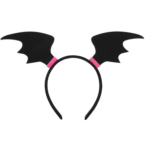 Sibba Bat Wings Headband, Cloth Hairband Halloween Devil Hair Hoop Wings Headpiece for Halloween Party Cosplay Costume
