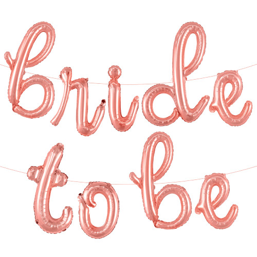 KatchOn, Rose Gold Bride To Be Balloon - 16 Inch | Script Bride To Be Balloons for Bachelorette Party Decorations | Rose Gold Bride To Be Foil Balloons | Bride Decorations, Bridal Shower Decorations