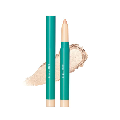 Ofanyia Cream Eyeshadow Stick, Eye Brightener Stick, Shimmer Creamy Eyeshadow Highlighter Eye Liner, Long Lasting Waterproof Blendable Eye Brightener Easy to Color Eyeshadow Pencil (02#Champagne)