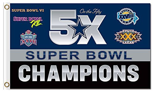 New Dallas Cowboys Flag, Exclusive NFL Merchandise for Indoor/ Outdoor Use, 100% Polyester, 3 x 5 Ft New Dallas Cowboys Flag, Exclusive NFL Merchandise for Indoor/ Outdoor Use, 100% Polyester, 3 x 5 Ft