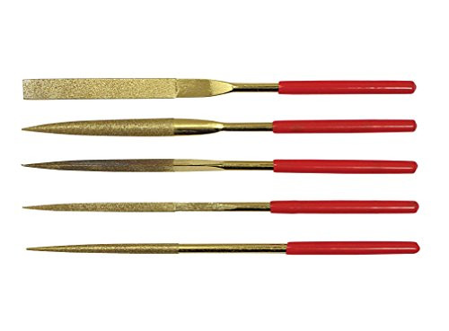 SE 7462TF Diamond Needle File Set Grit 150, 5-Piece