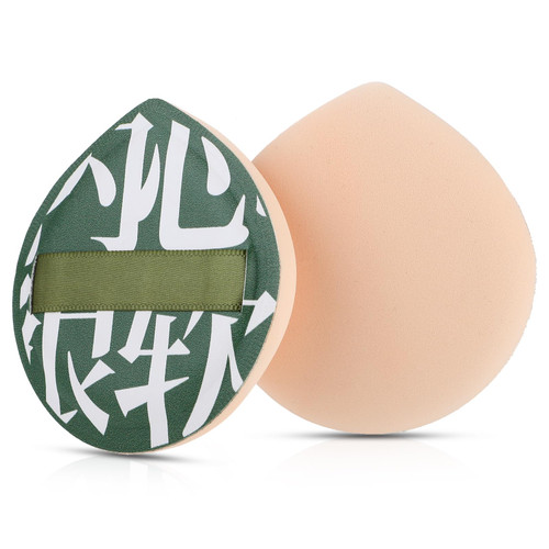 WLLHYF Powder Puffs Large Makeup Sponge Air Cushion Puff for Foundation Concealer And Powder Wet and Dry Beauty Blenders Sponge for Loose Powder Soft Makeup Puffs for Face Powder (green-2pcs)