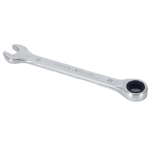 Joyangy 13mm Ratcheting Wrench Open End Ratcheting Wrench Metric Ratchet Wrench with 72 Teeth 12 Point, Cr-V Box End Ratcheting Combination Wrench