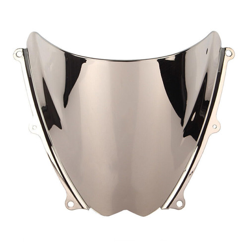 Motorcycle Front Windscreen Windshield Protection ABS Plastic Wind Deflector Screen Fit for Suzuki GSXR1000 K7 GSXR 1000 2007-2008 (Silver)