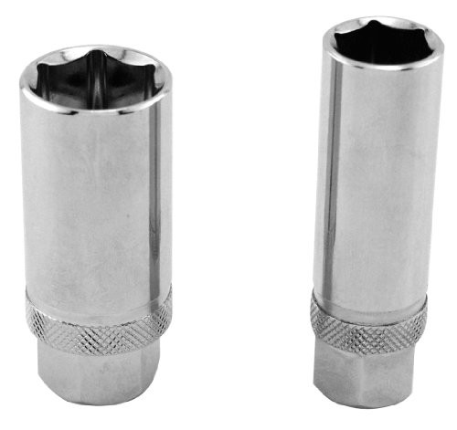 GreatNeck 28020 Magnetic Spark Plug Socket Set, 2-Piece