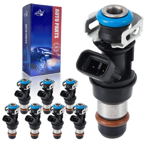 JOYOMSTW Fuel Injectors Replacement for 2001-2007 Chevy Silverado Suburban Tahoe GMC Sierra Yukon Savana Cadillac Escalade Buick Rainier 4.8L 5.3L 6.0L,Replace# 17113553 FJ315 4 Holes 8Pcs