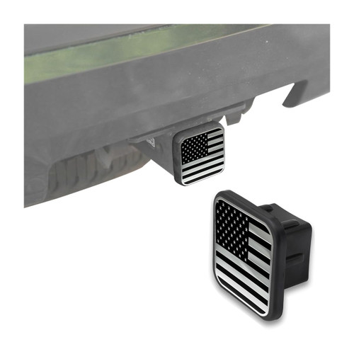AICEL 2 Inch Trailer Hitch Cover, USA American Flag Plug Cap Fits 2" Receivers, Square Mouth Tow Receiver Tube Dust-Proof Plug Insert Cover, Car Exterior Accessories for Truck Trailer ATV (Silver) AICEL 2 Inch Trailer Hitch Cover, USA American Flag Plug Cap Fits 2" Receivers, Square Mouth Tow Receiver Tube Dust-Proof Plug Insert Cover, Car Exterior Accessories for Truck Trailer ATV (Silver)