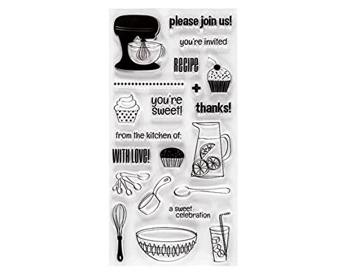 Fiskars 4x8 Inch Clear Stamps, Sweet Celebration