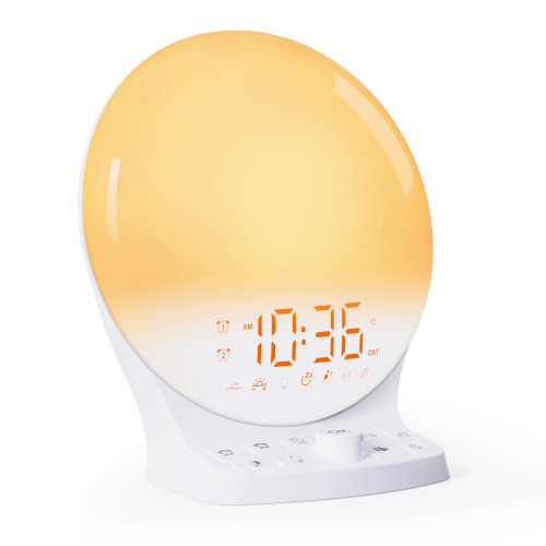 Sunrise Alarm Clock Sound Machine, Natural Wake Up Light with Sunrise Simulation, Snooze, Dual Alarms, 8 Color Night Light, Dimmer, Bedroom Alarm Clock for Heavy Sleepers, Kids, Adults, Teens Sunrise Alarm Clock Sound Machine, Natural Wake Up Light with Sunrise Simulation, Snooze, Dual Alarms, 8 Color Night Light, Dimmer, Bedroom Alarm Clock for Heavy Sleepers, Kids, Adults, Teens
