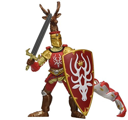 Papo The Medieval Era Figure, Knight Stag Red