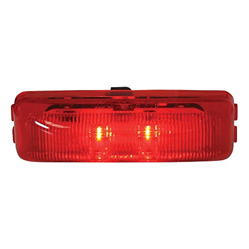 Grand General 76402 Red Medium Fleet Rectangular 2-LED Sealed Light