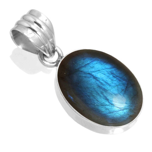 JEWELOPORIUM 925 Silver Pendant for Women Gray Genuine Labradorite Stone Solitaire Silver Pendant Necklace Mothers' Day Gift Costume Jewelry JEWELOPORIUM 925 Silver Pendant for Women Gray Genuine Labradorite Stone Solitaire Silver Pendant Necklace Mothers' Day Gift Costume Jewelry
