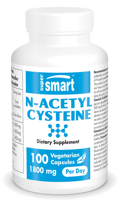 Supersmart - NAC N-Acetyl Cysteine 1800 mg Per Day - Amino Acids - Antioxiddants & Anti Aging Supplement - Glutathione Precursor | Non-GMO & Gluten Free - 100 Vegetarian Capsules Supersmart - NAC N-Acetyl Cysteine 1800 mg Per Day - Amino Acids - Antioxiddants & Anti Aging Supplement - Glutathione Precursor | Non-GMO & Gluten Free - 100 Vegetarian Capsules