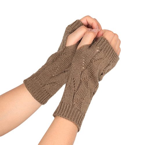 Winter Warm Knit Gloves Mittens Warm Knitted Convertible Winter Gloves Glove Fingerless Wool Mitten Gloves