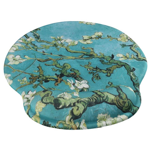 dohobby Van Gogh Painting Mouse Pads with Wrist Support, Ergonomic Gel Wrist Rest Pad with Non-Slip Base, Typing and Pain Relief for Office,Home